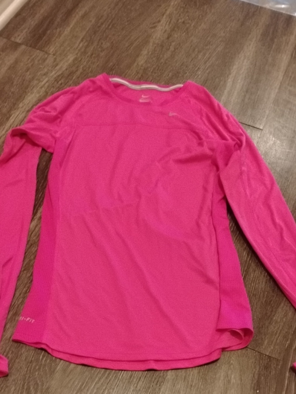 Women's Pink Nike Long Sleeve Runners Shirt In Size Small